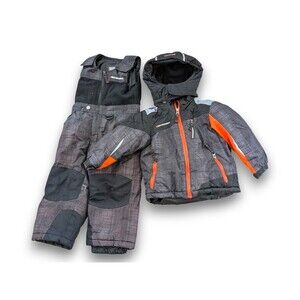 32 Degree Heat Set Waterproof Winter Jacket Coat + Snowpants Bibs Bots 3T
